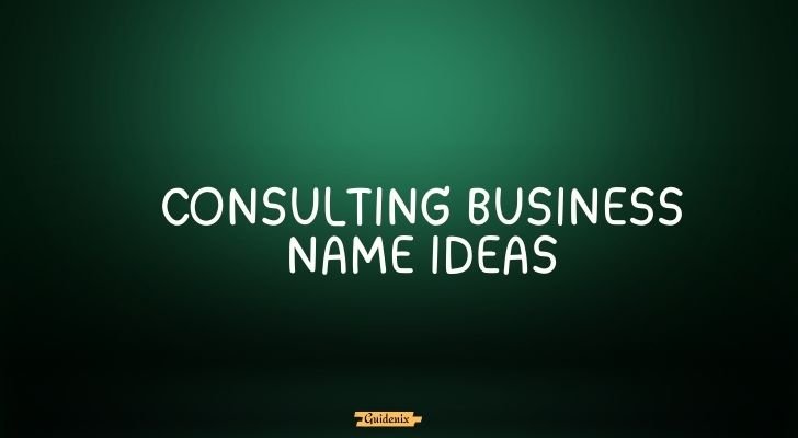 consulting business name ideas