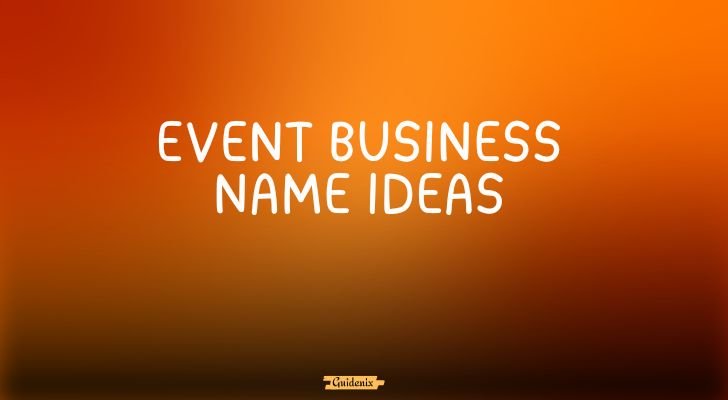 event business name ideas