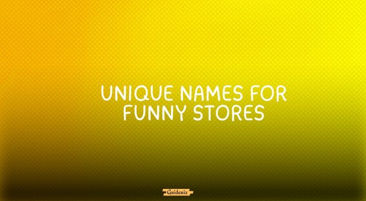funny store names