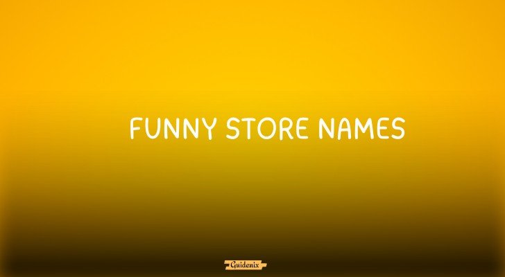 funny store names