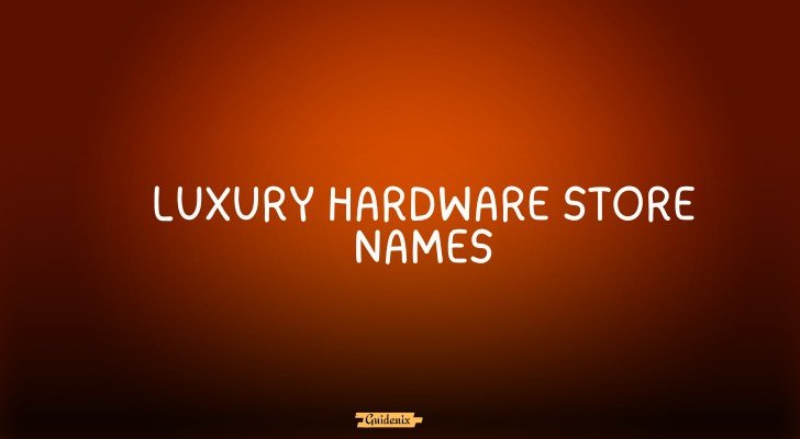 hardware store names