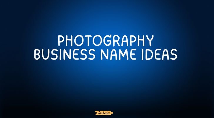 photography business name ideas