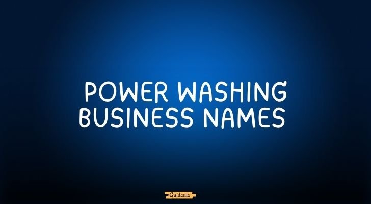 power washing business names