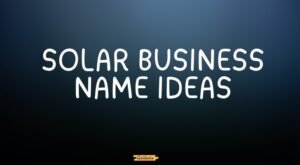 solar business name ideas