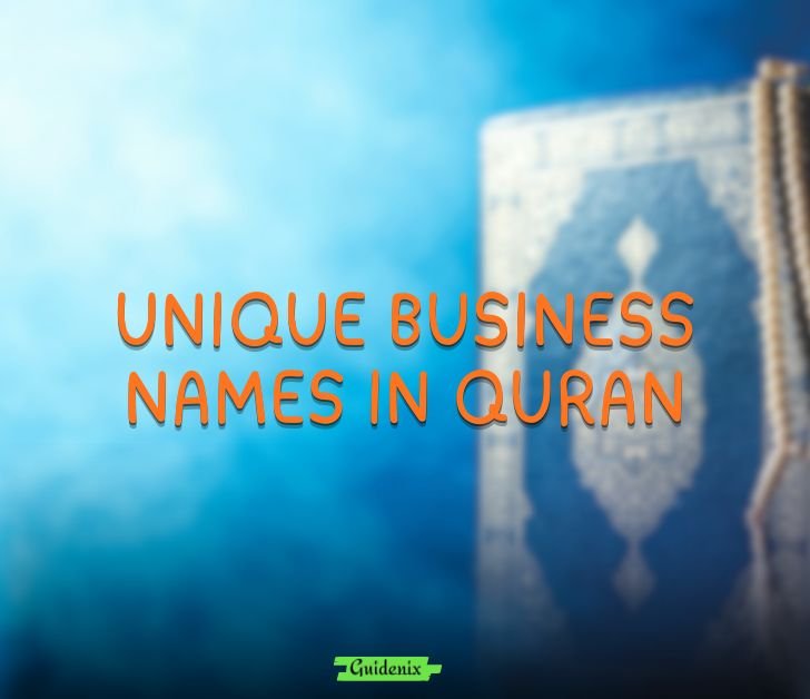 unique business names in quran
