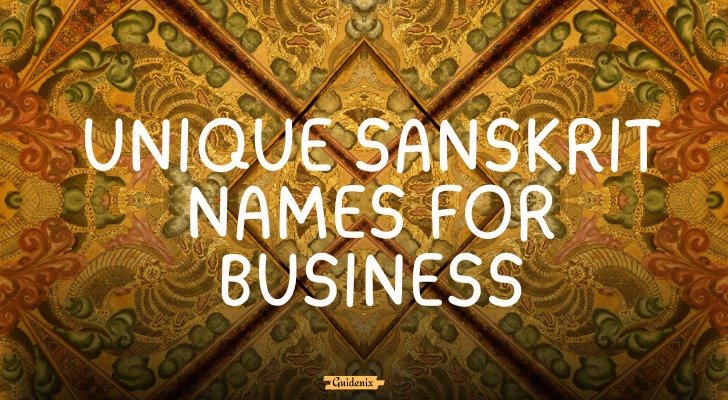 unique sanskrit names for business
