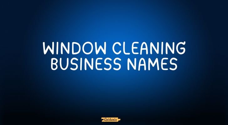 window cleaning business names