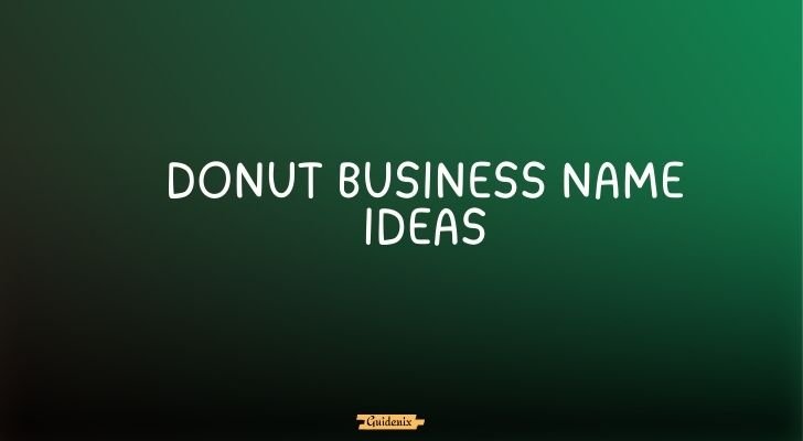 donut business name ideas