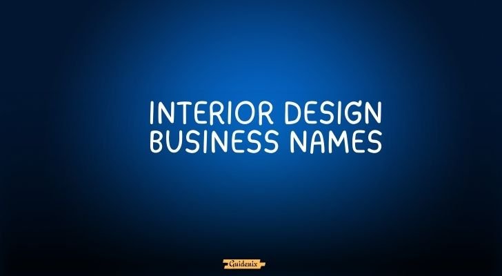 interior design business names