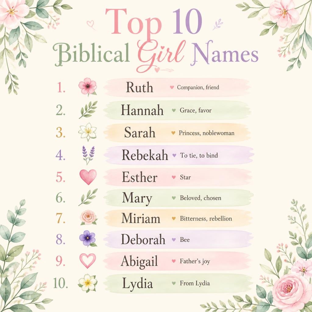 biblical girl names ideas