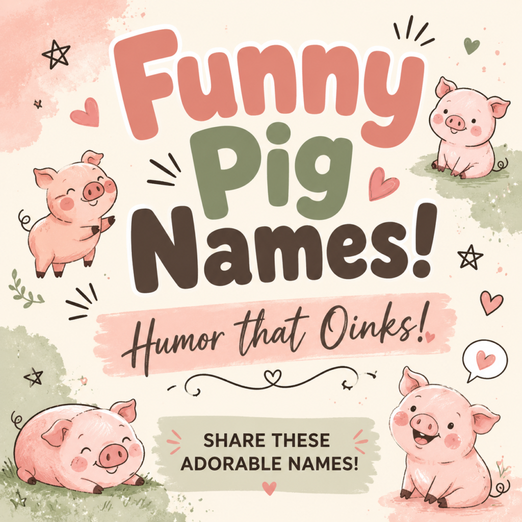funny pig names ideas