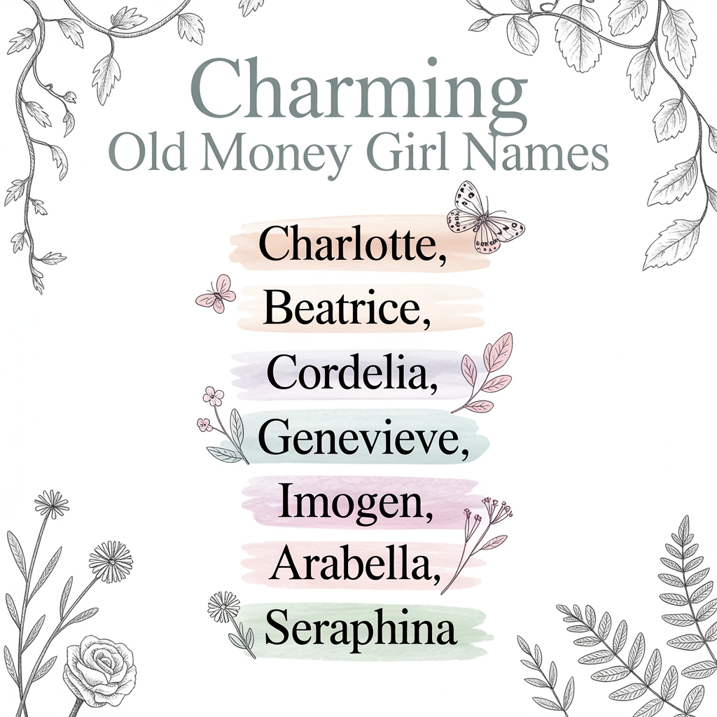 old money girl names