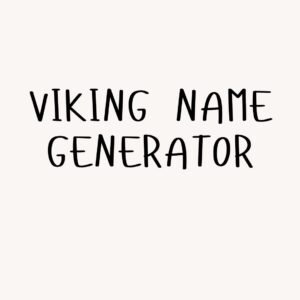Viking Name Generator