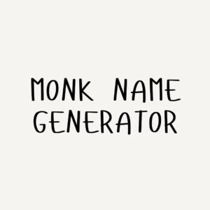 monk name generator